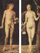 Albrecht Durer Adam and Eve oil